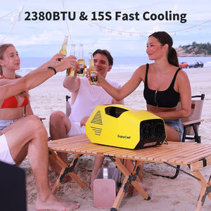 Enjoy Cool Power by Panasonic | Aire acondicionado portátil más ligero del mercado. 24 V, 220 W | No Incluye batería ni placa solar.