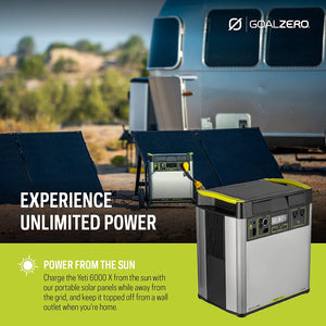 Goal Zero Yeti 6000X Batería de Lithium, energía portátil, estación de energía de emergencia.